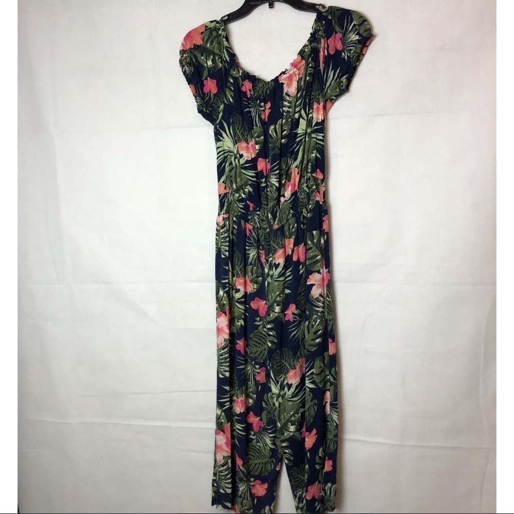 𝅺FLORAL Cropped Romper L